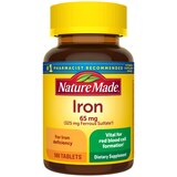 Nature Made Iron (from Ferrous Sulfate) Tablets 65 mg, 180CT, thumbnail image 1 of 4