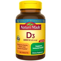 Nature Made Vitamin D3 25mcg (1000 IU) Tablets