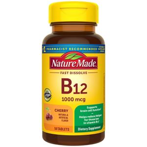 Nature Made Sublingual Vitamin B12 1000 mcg. Micro-Lozenges, 50CT