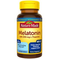 Nature Made Melatonin + with 200mg L-theanine Softgels, 60CT