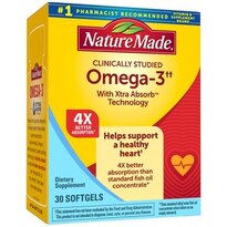 Nature Made Omega-3 with Xtra Absorb Technology, 30CT