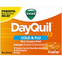 Vicks DayQuil Cold & Flu Multi-Symptom Relief LiquiCaps 48 Count