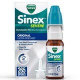 Vicks Sinex SEVERE Original Ultra Fine Mist Nasal Spray Decongestant for Fast Relief of Cold and Allergy Congestion, 0.5 fl OZ, thumbnail image 1 of 1