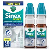 Sinex Severe Vicks Nasal Decongestant Spray, Twin Pack, 1 oz , thumbnail image 1 of 1