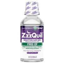 ZzzQuil Nighttime Sleep-Aid Alcohol Free Liquid, 12 OZ