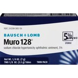 Bausch & Lomb Muro 128 Sterile Ophthalmic Ointment, 5% Twin Pack, thumbnail image 1 of 1