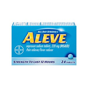 Aleve Tablets with Naproxen Sodium 220mg (NSAID) Pain Reliever/Fever Reducer