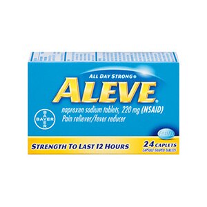 Aleve Caplets with Naproxen Sodium, 220mg (NSAID) Pain Reliever/Fever Reducer