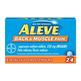 Aleve Back & Muscle Pain Tablets with Naproxen Sodium, 220mg (NSAID) Pain Reliever/Fever Reducer, thumbnail image 1 of 1