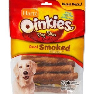 Hartz Oinkies Pig Skin Twists Smoked Fume