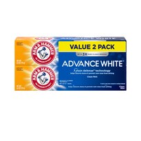 ARM & HAMMER ADVANCE WHITE EXTREME WHITENING FRESH MINT 2PK