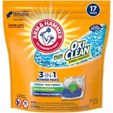 Arm & Hammer Plus OxiClean 3-In-1 Power Paks, 17 CT, thumbnail image 1 of 1