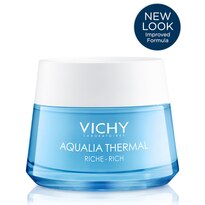 Vichy Aqualia Thermal Rich Cream Face Moisturizer with Hyaluronic Acid, 1.69 OZ