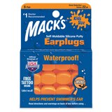 Mack's Pillow Soft Kid's 6 Pair Silicone Putty Earplugs, thumbnail image 1 of 1