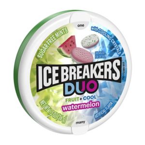 Ice Breakers Duo Fruit + Cool Watermelon Sugar Free Mints