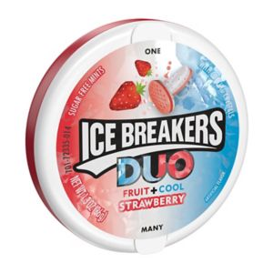 Ice Breakers Duo Fruit + Cool Strawberry Sugar Free Mints