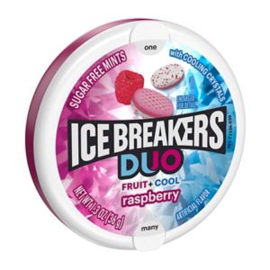 Ice Breakers Duo Fruit + Cool Raspberry Sugar Free Mints