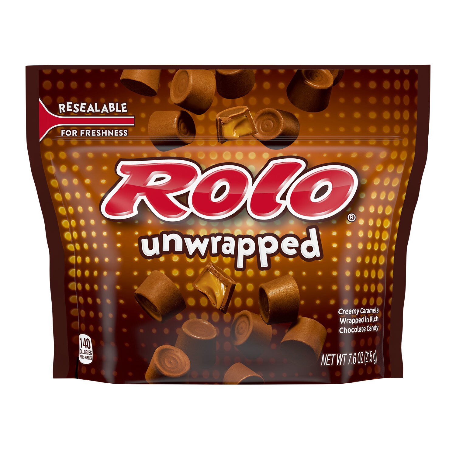 Rolo Creamy Caramels Wrapped in Rich Chocolate Candy, 7.6 OZ