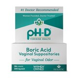 pH-D Feminine Health Boric Acid Vaginal Suppositories for Vaginal Odor and Itch - 24ct, thumbnail image 1 of 1