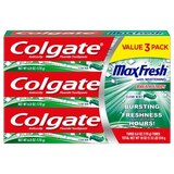 Colgate Max Fresh Toothpaste with Mini Breath Strips, Clean Mint - 6.0 Ounce (3 Pack), thumbnail image 1 of 1