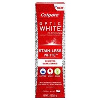 Colgate Optic White Platinum Stain-Less White Toothpaste, 3.0 OZ