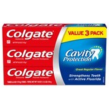 Colgate CAVITY PROTECTION Toothpaste Great Regular Flvr 3Pk, thumbnail image 1 of 1