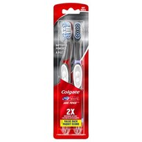 Colgate 360 Optic White Sonic Powered Vibrating Toothbrush, Soft - 2 Count