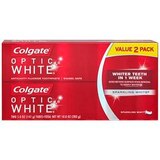 Colgate Optic White Whitening Toothpaste, Sparkling Mint, 5 OZ, Twin Pack, thumbnail image 1 of 1