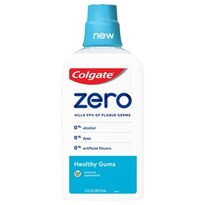 Colgate Zero Mouthwash Healthy Gums, Natural Spearmint, 17.4 fl.oz