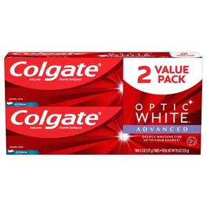 Colgate OPTIC WHITE ADVANCED Toothpaste Icy Fresh 2-Pack