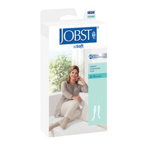 JOBST Sosoft Knee High Closed Toe 8-15 mmHg Compression Socks, Sand Brocade