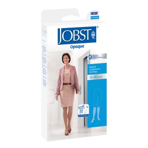 Jobst Opaque Knee High 15-20 mmHg Open Toe, Natural MD