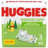 Huggies Natural Care Baby Wipes, Unscented, thumbnail image 1 of 2