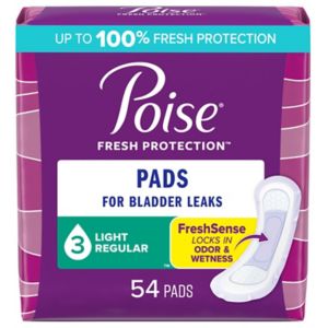 POISE LIGHT REGULAR PADS 54