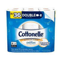 Cottonelle Ultra CleanCare Toilet Paper, Strong Bath Tissue, Septic-Safe,18 Double Rolls