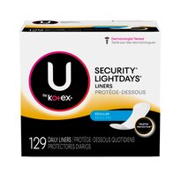 U by Kotex Lightdays Pantiliners, Unscented