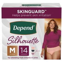 Depend Silhouette Incontinence Underwear for Women, Maximum Absorbency, S/M