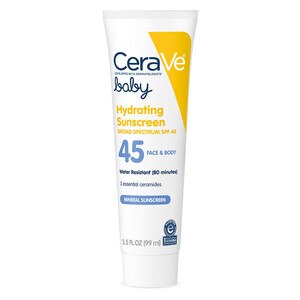 CeraVe Baby Mineral Sunscreen Lotion SPF 45, Water Resistant