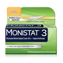 Monistat 3-Day Yeast Infection Treatment Pre-filled Cream Applicators