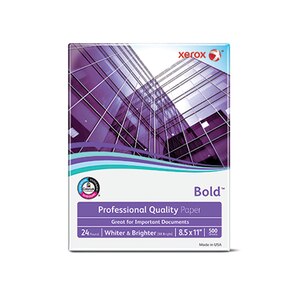 Xerox Bold Professional Quality Paper, 8 1/2" x 11", 24 Lb., 98 Bright