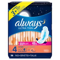 Always Ultra Thin Pads With Wings, Unscented