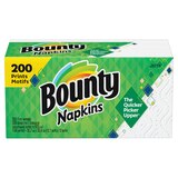 Bounty Paper Napkins, Print, 200 CT, thumbnail image 1 of 1