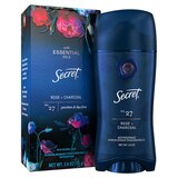 Secret Antiperspirant Deodorant for Women with Essential Oils, Rose and Charcoal Scent, 1.6 oz, thumbnail image 1 of 1