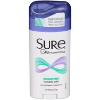 Sure 48-Hr Confidence Antipers/Deod Invsbl Solid Unscented