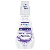 Crest 3D White Brilliance Alcohol Free Whitening Mouthwash, Clean Mint, 500 mL, 16.9 OZ