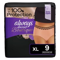 Always Discreet Boutique Incontinence and Postpartum Underwear for Women Maximum Protection