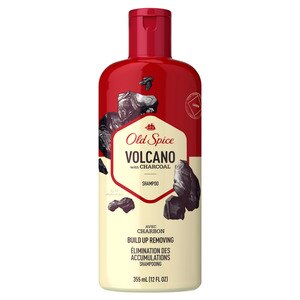 Old Spice Volcano with Charcoal Build-up Removing Men’s Shampoo, 12 OZ