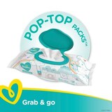 Pampers Baby Wipes Sensitive 1X Pop-Top 56 Count, 56/Pack, thumbnail image 2 of 3