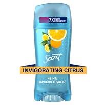 Secret Invisible Solid Antiperspirant and Deodorant, Citrus Scent,  2.6 oz