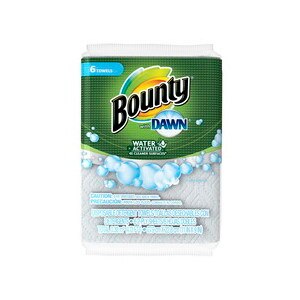 Bounty with Dawn Paper Towels White, 6CT